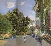 Claude Monet The Artist-s House at Argenteuil painting